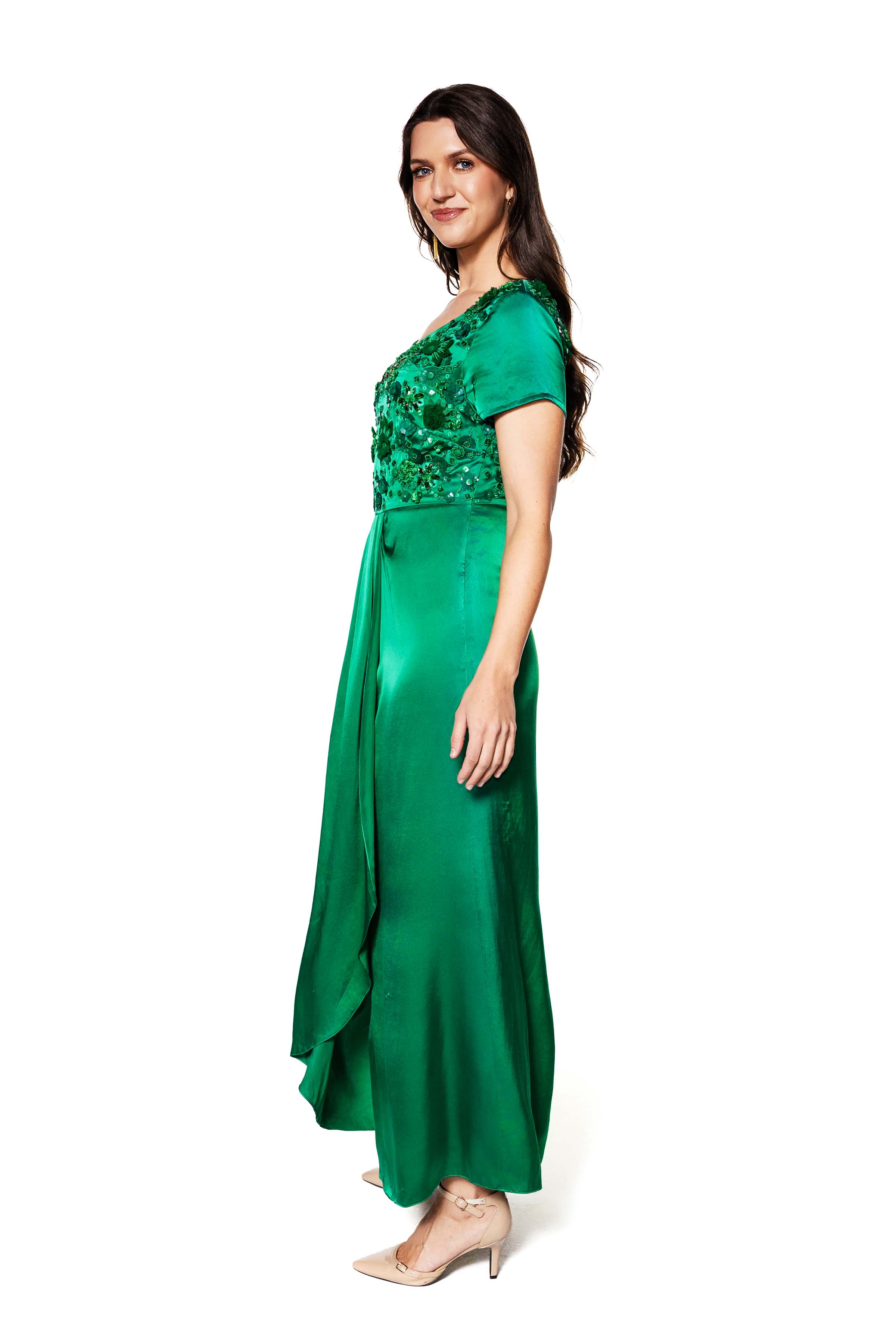 Enchanted Embellished Silk Gown