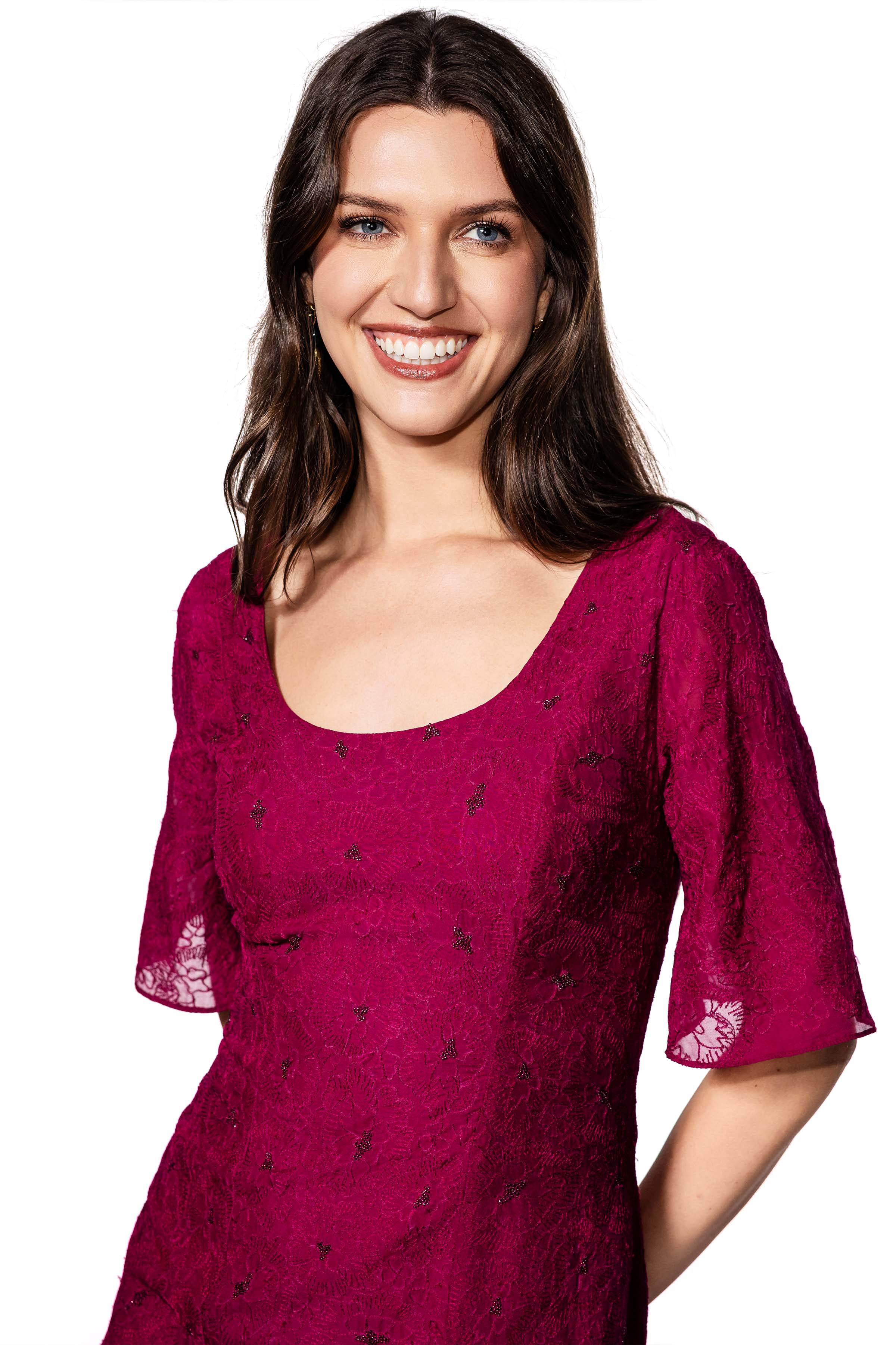 Giona Embroidered Silk Dress