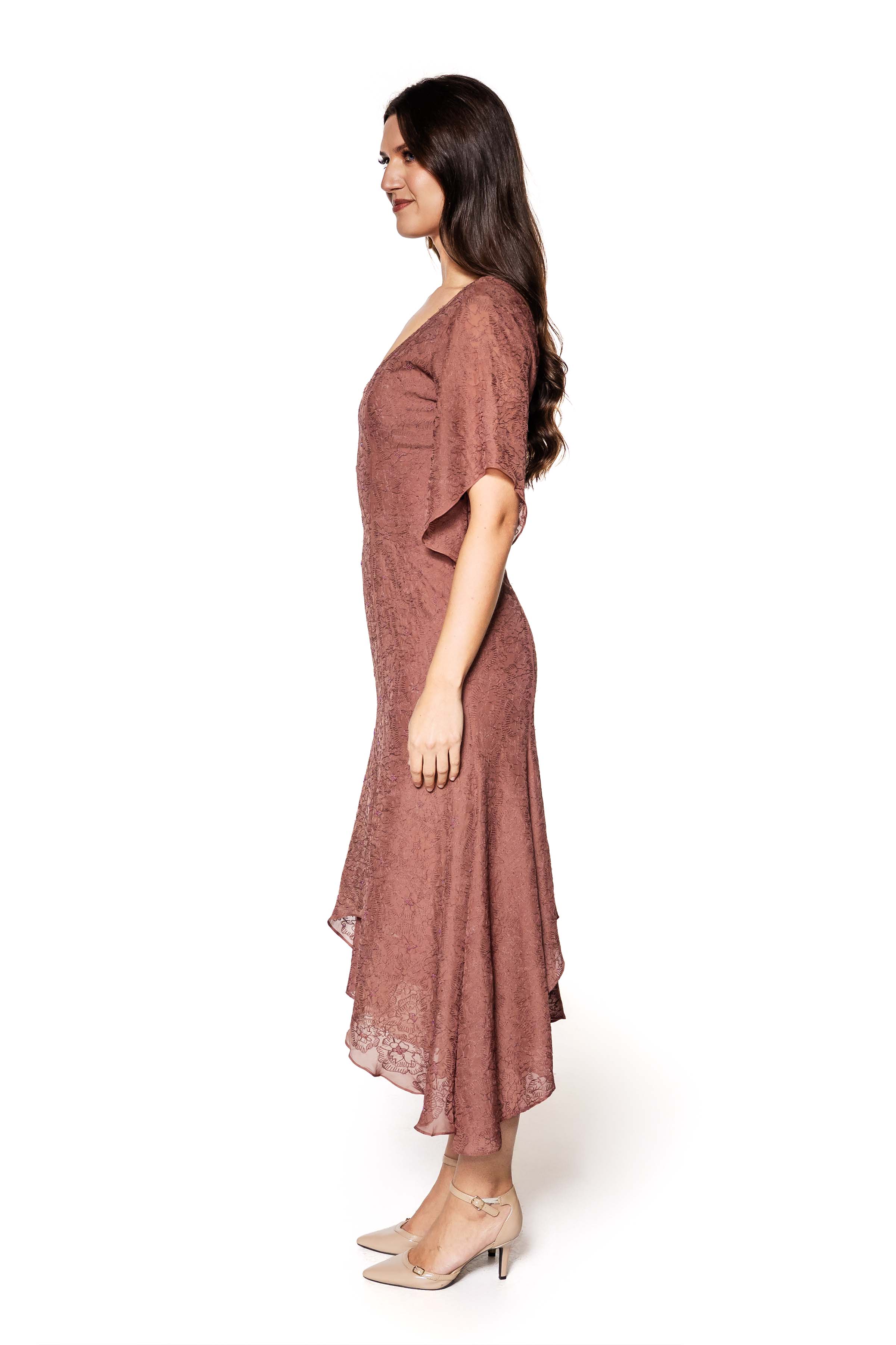 Giona Embroidered Silk Dress