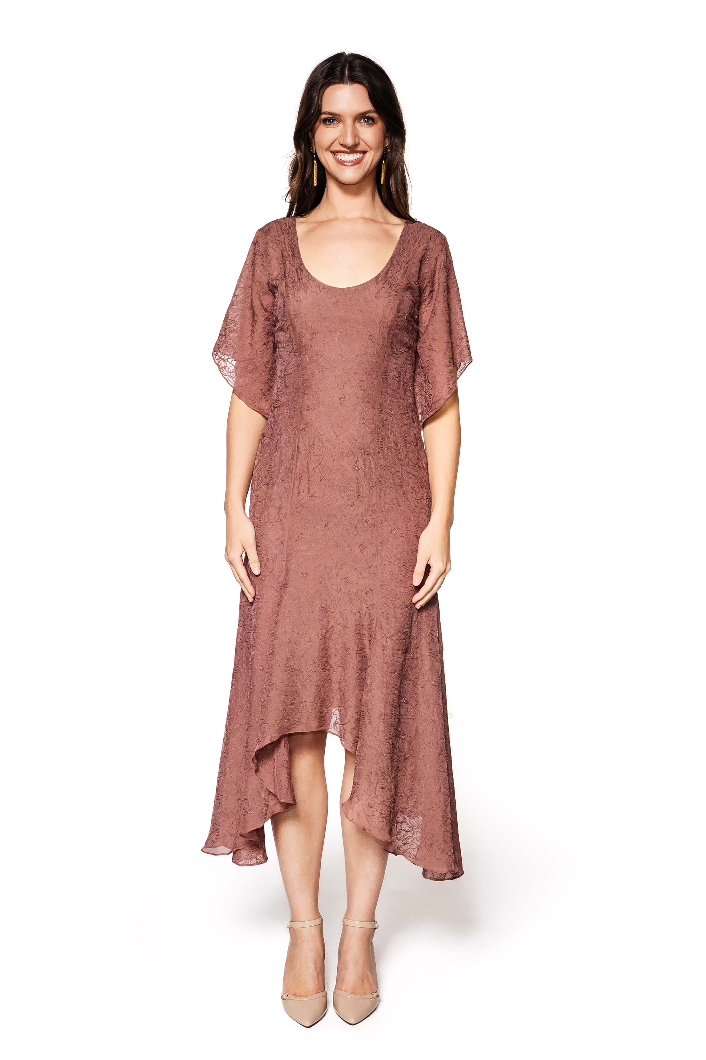 Giona Embroidered Silk Dress