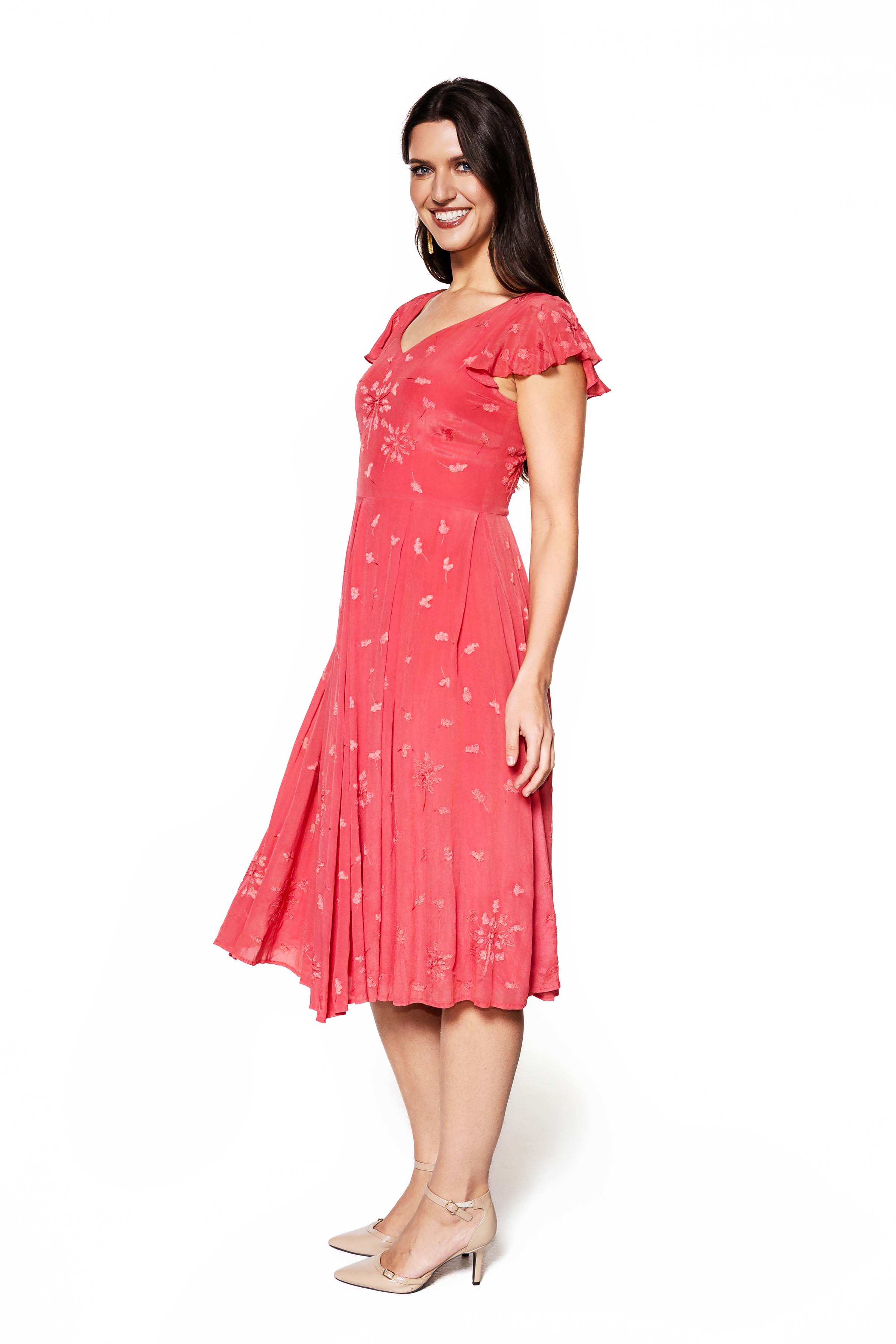 Chelsea Embroidered Viscose Dress