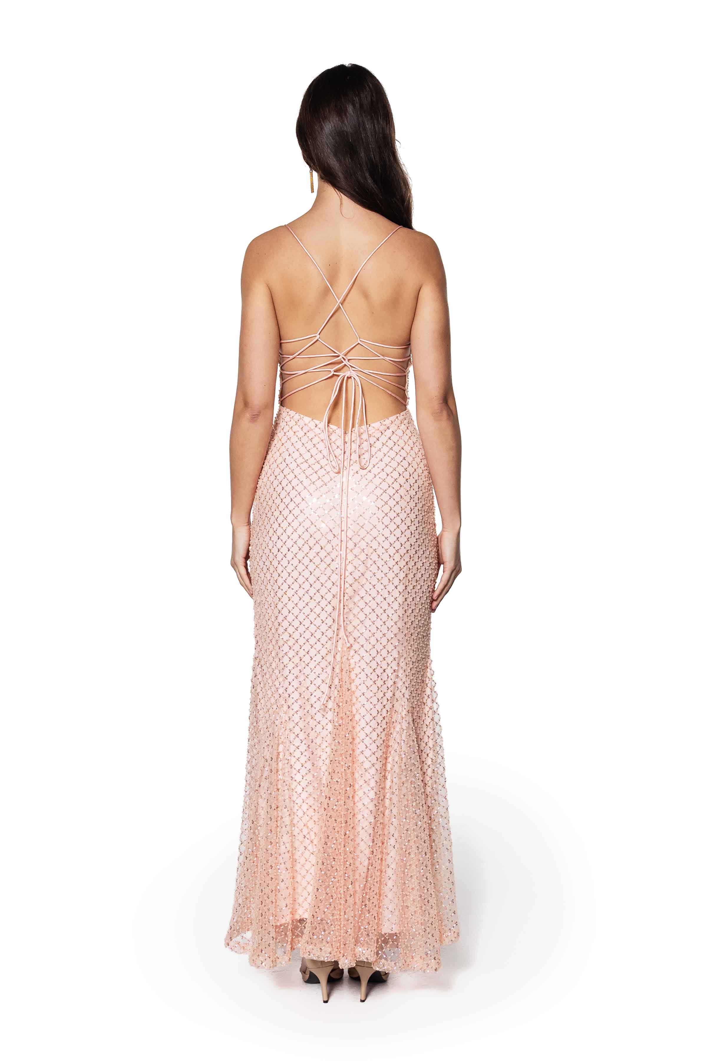 Splendor Lattice Embellished Gown