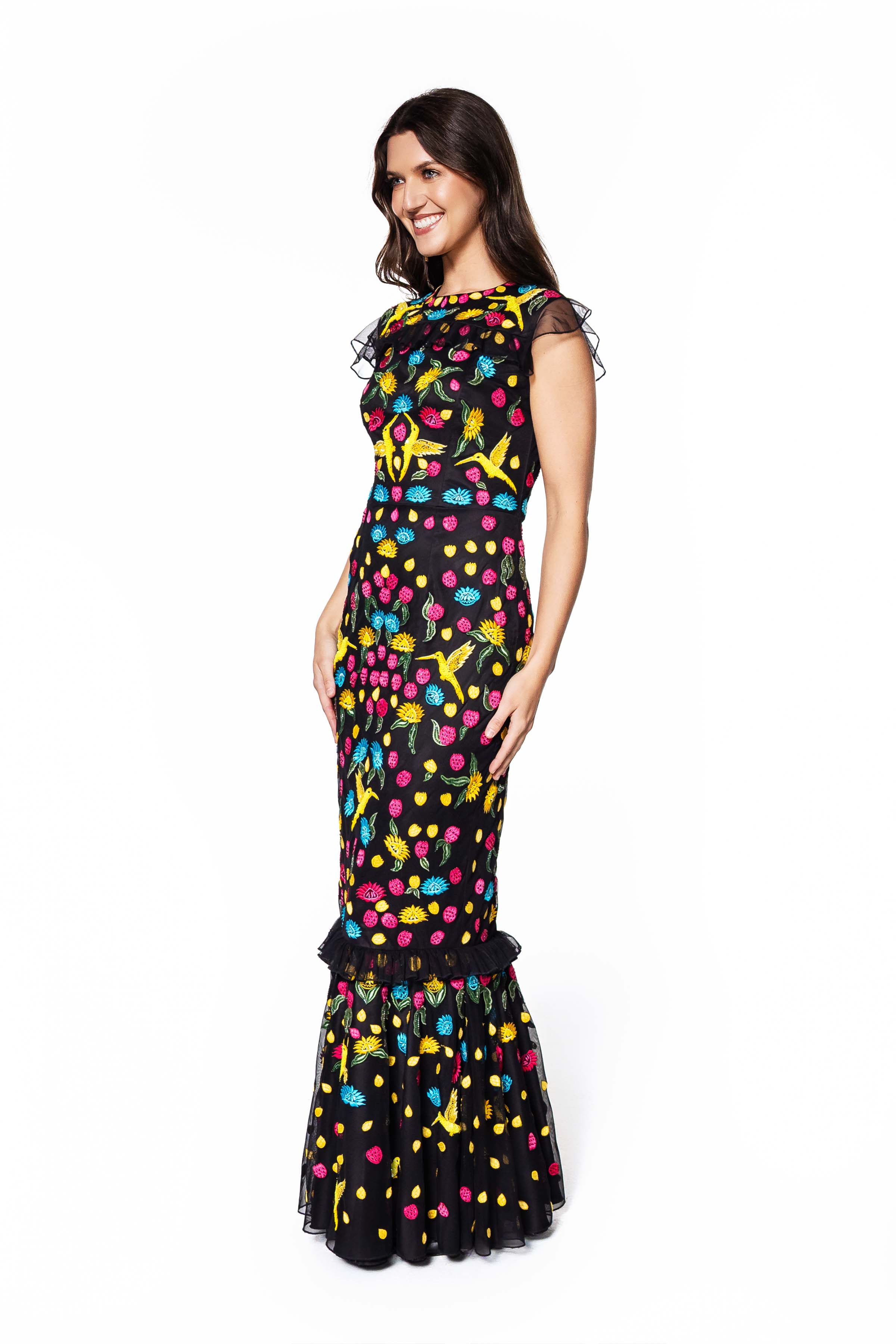 Berzelia Embroidered Gown
