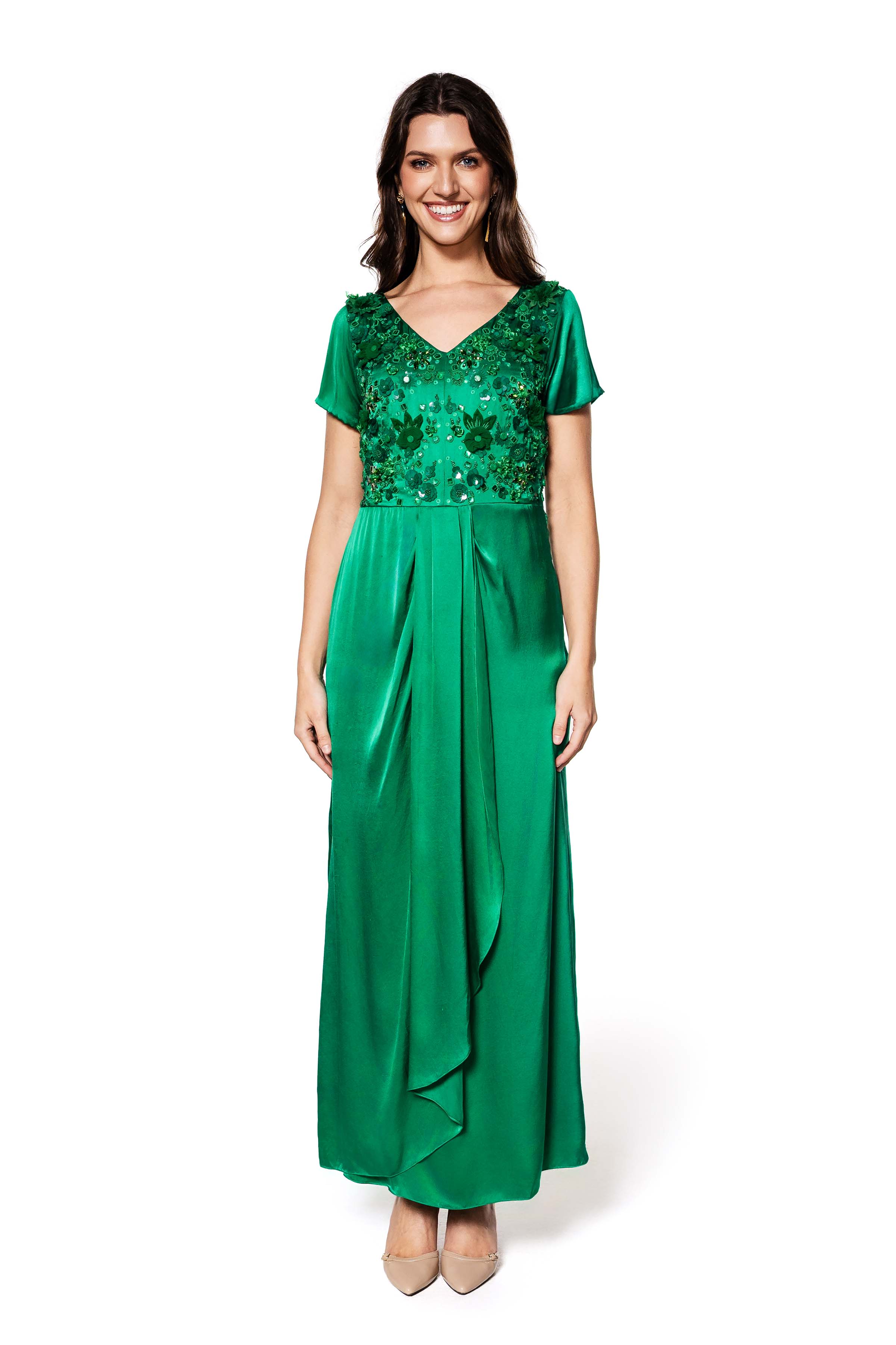 Enchanted Embellished Silk Gown