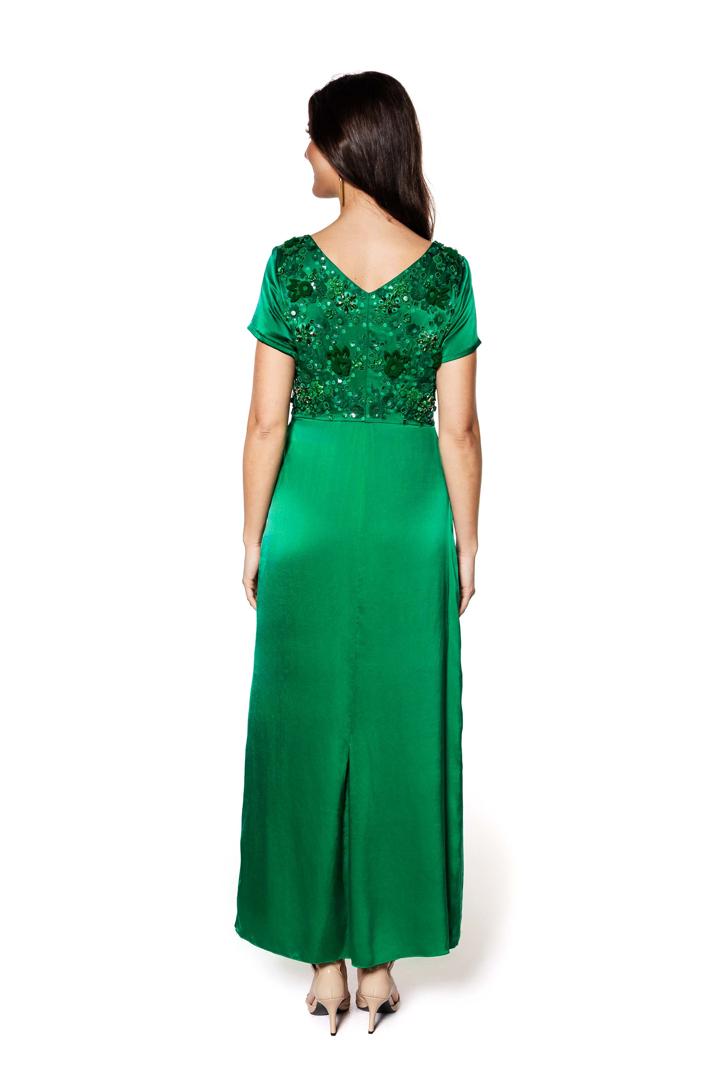 Enchanted Embellished Silk Gown