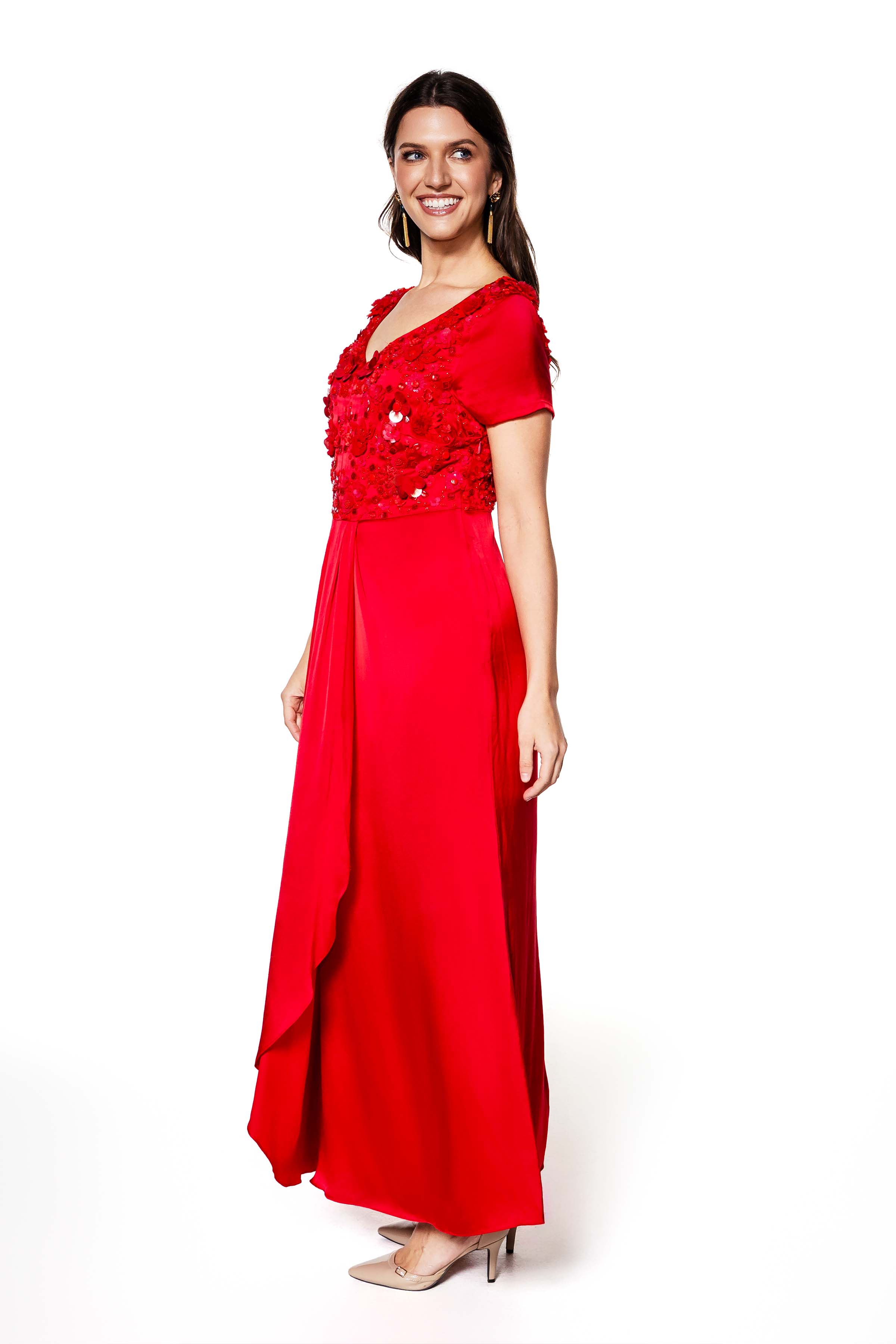 Enchanted Embellished Silk Gown
