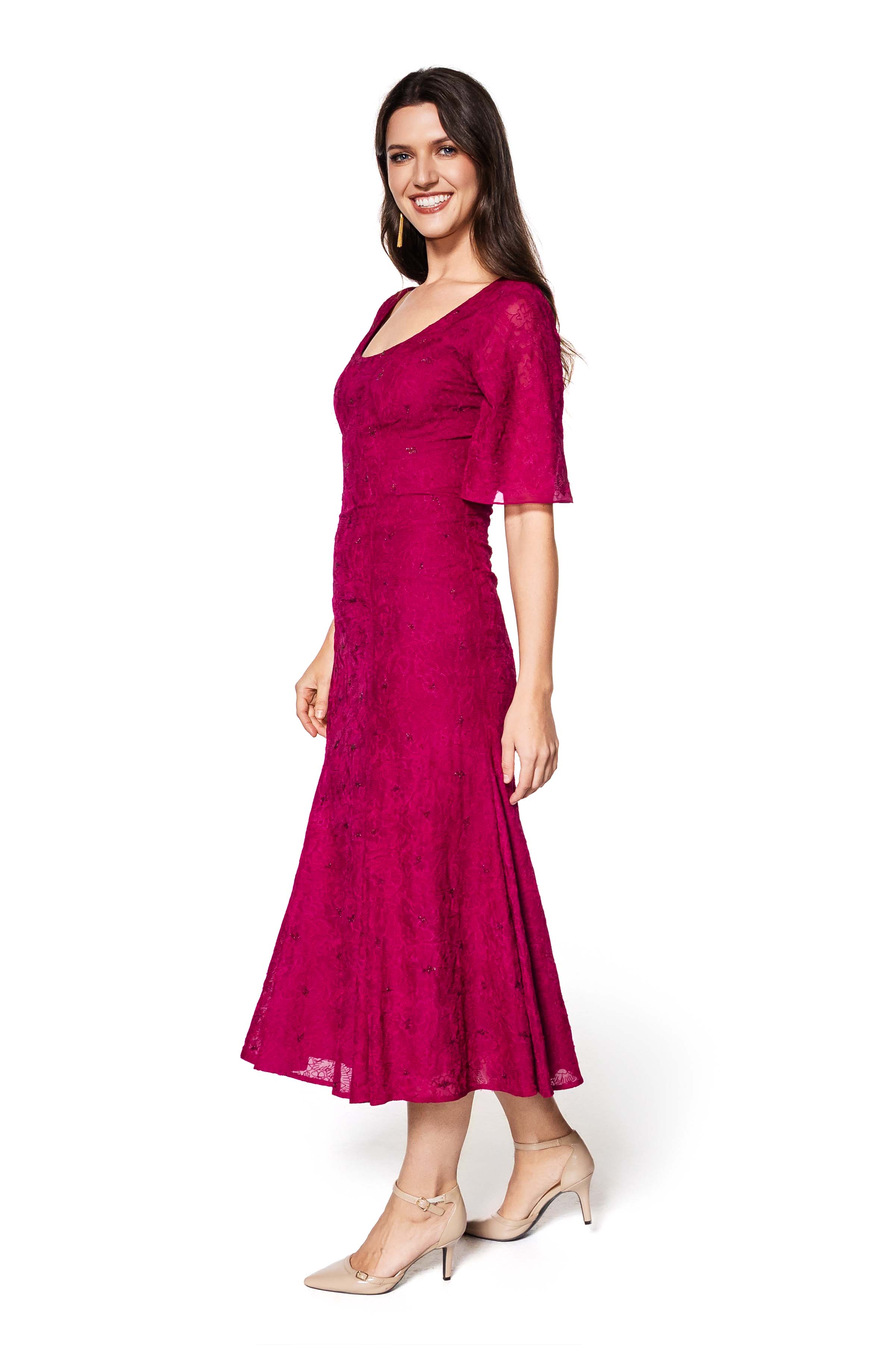 Giona Embroidered Silk Dress