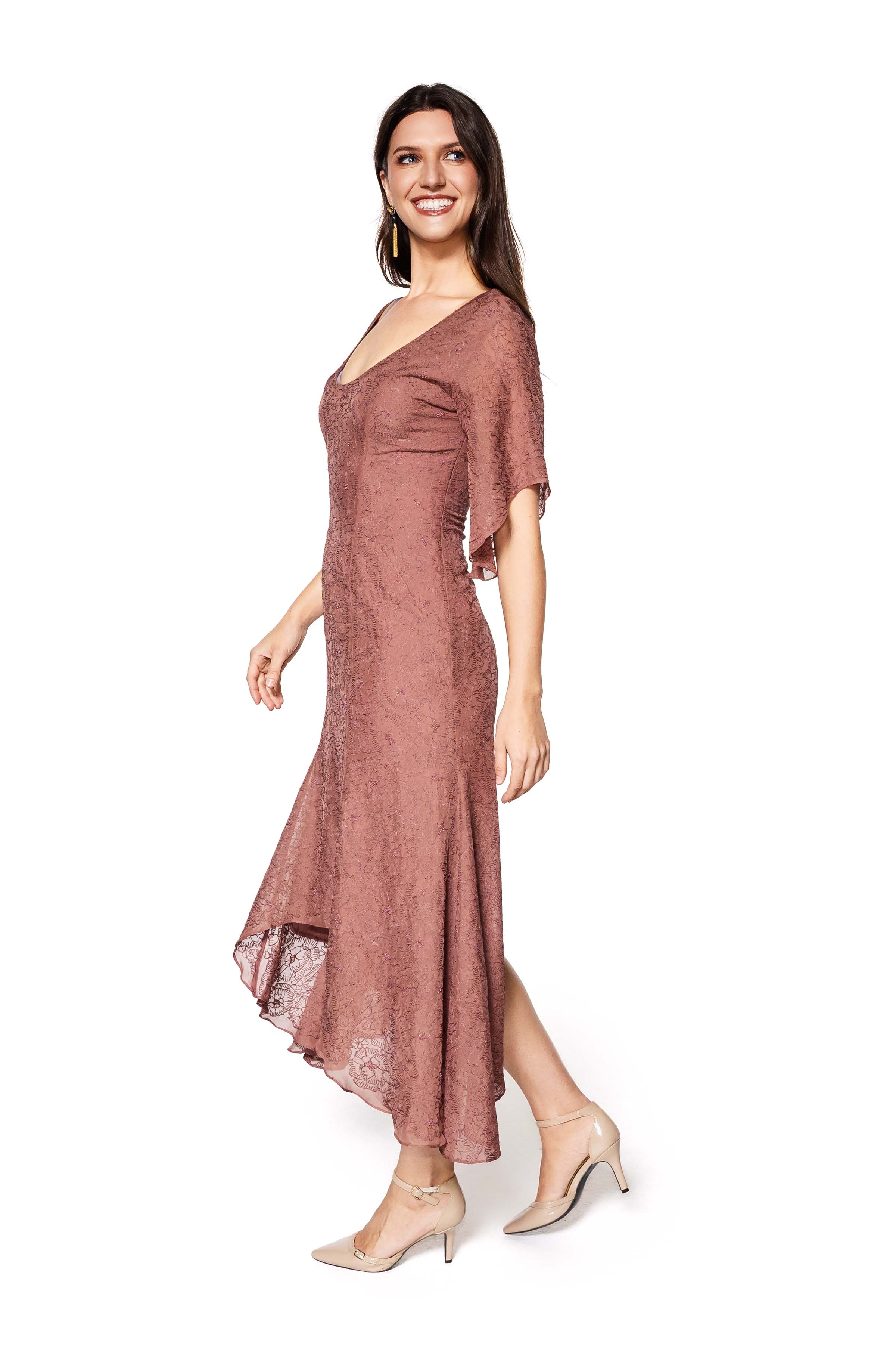 Giona Embroidered Silk Dress