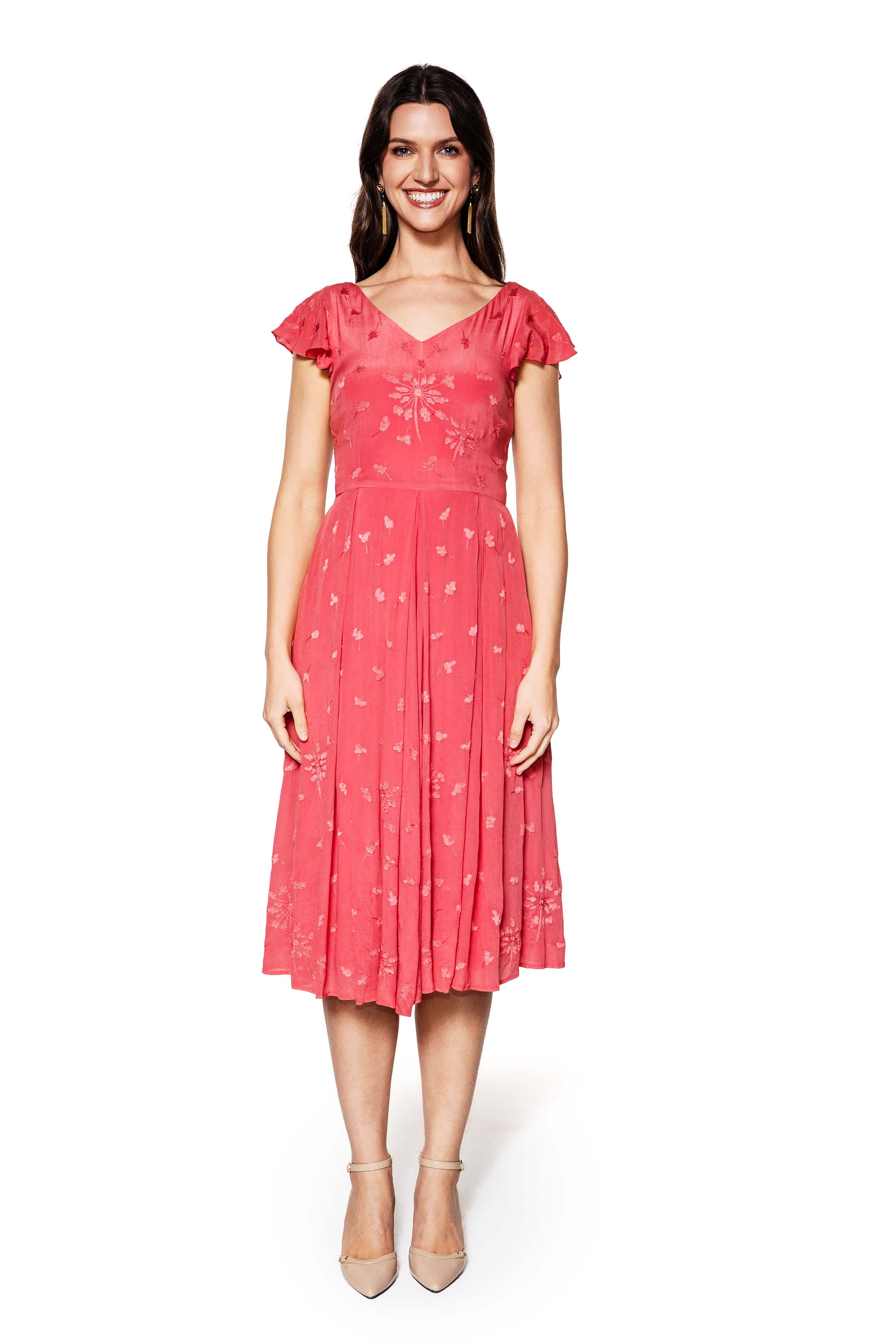 Chelsea Embroidered Viscose Dress