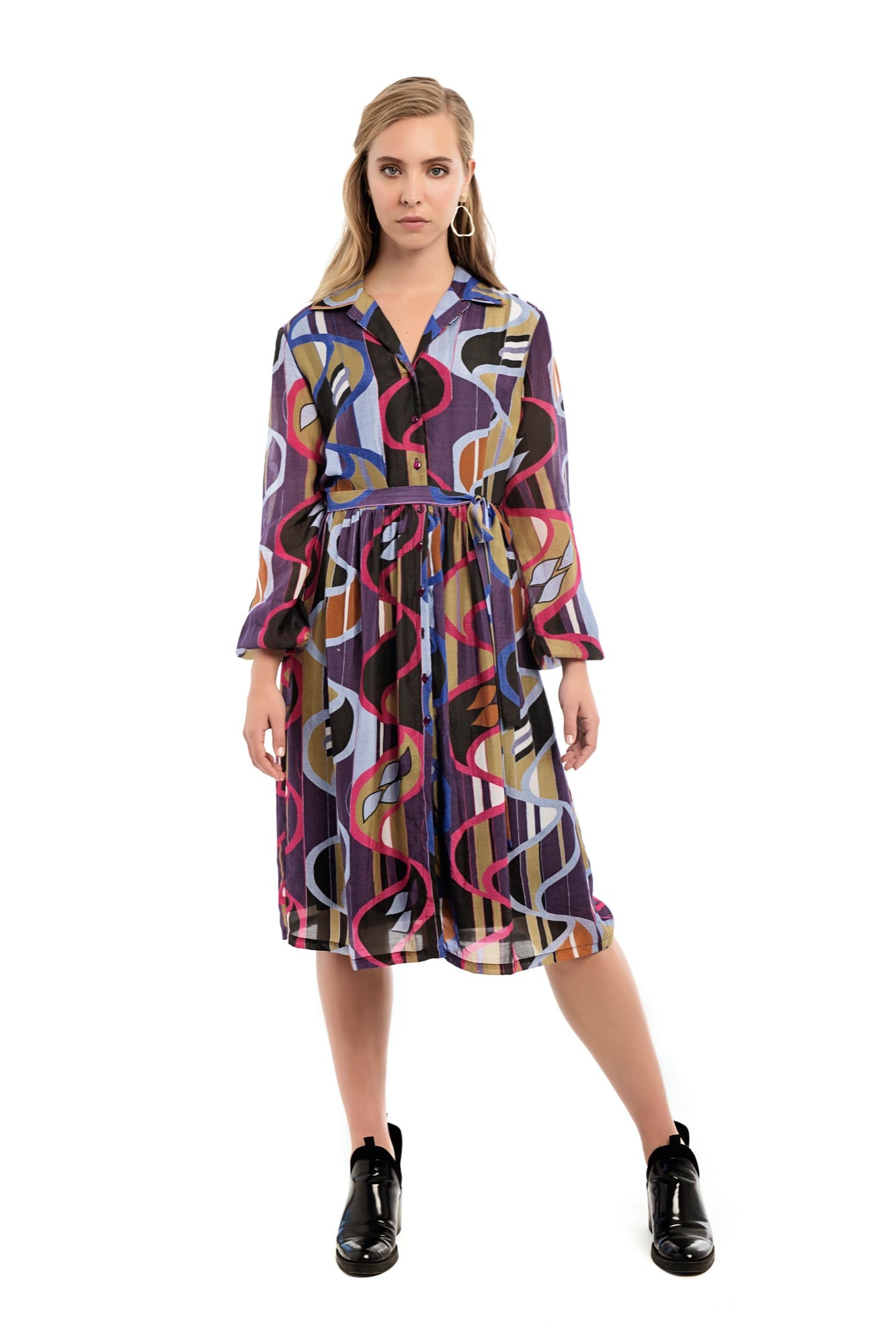 LEWIS Printed Shirt Dress