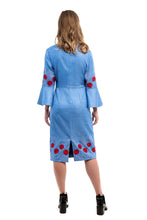 Load image into Gallery viewer, ADOLPHIA Embroidered Dress - Melangestyle