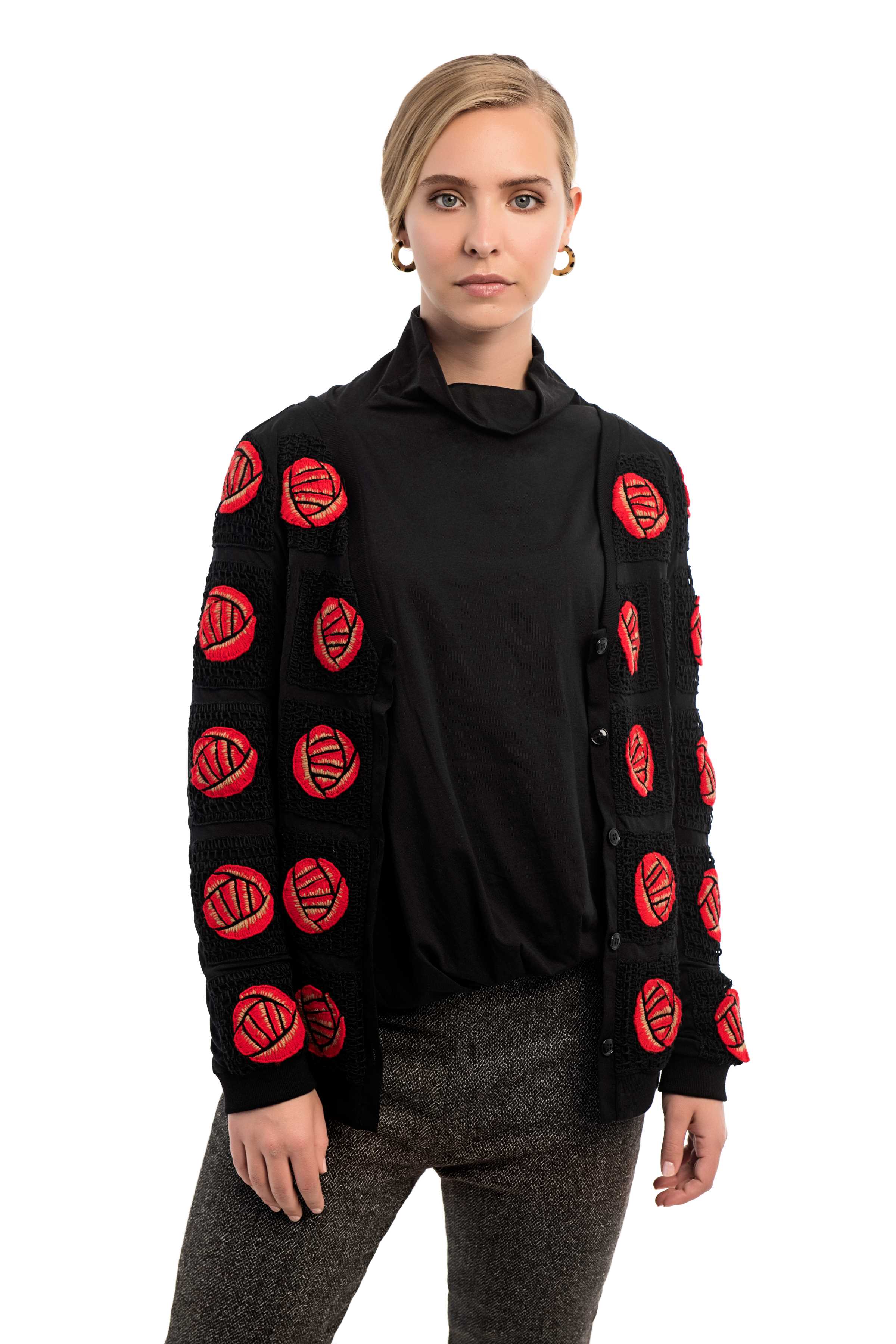 MACKINTOSH Rose Silk Cardigan