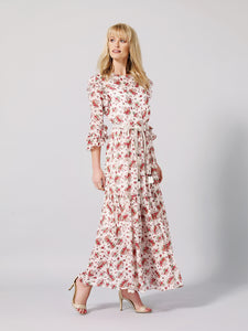 CAPENSIS Maxi Silk Printed Dress