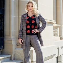 Load image into Gallery viewer, CINQUEFOIL Plaid Embroidered Coat